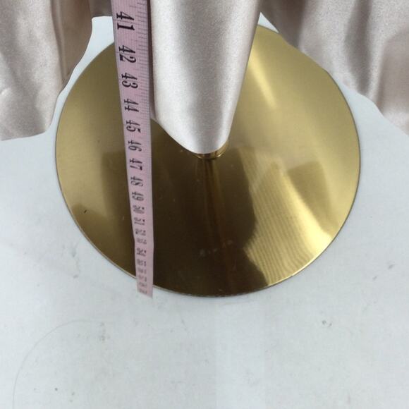 FORMAL PARTY SZ 14 1x plus champagne cream off shoulder lace up midi dress B123 - Picture 3 of 8